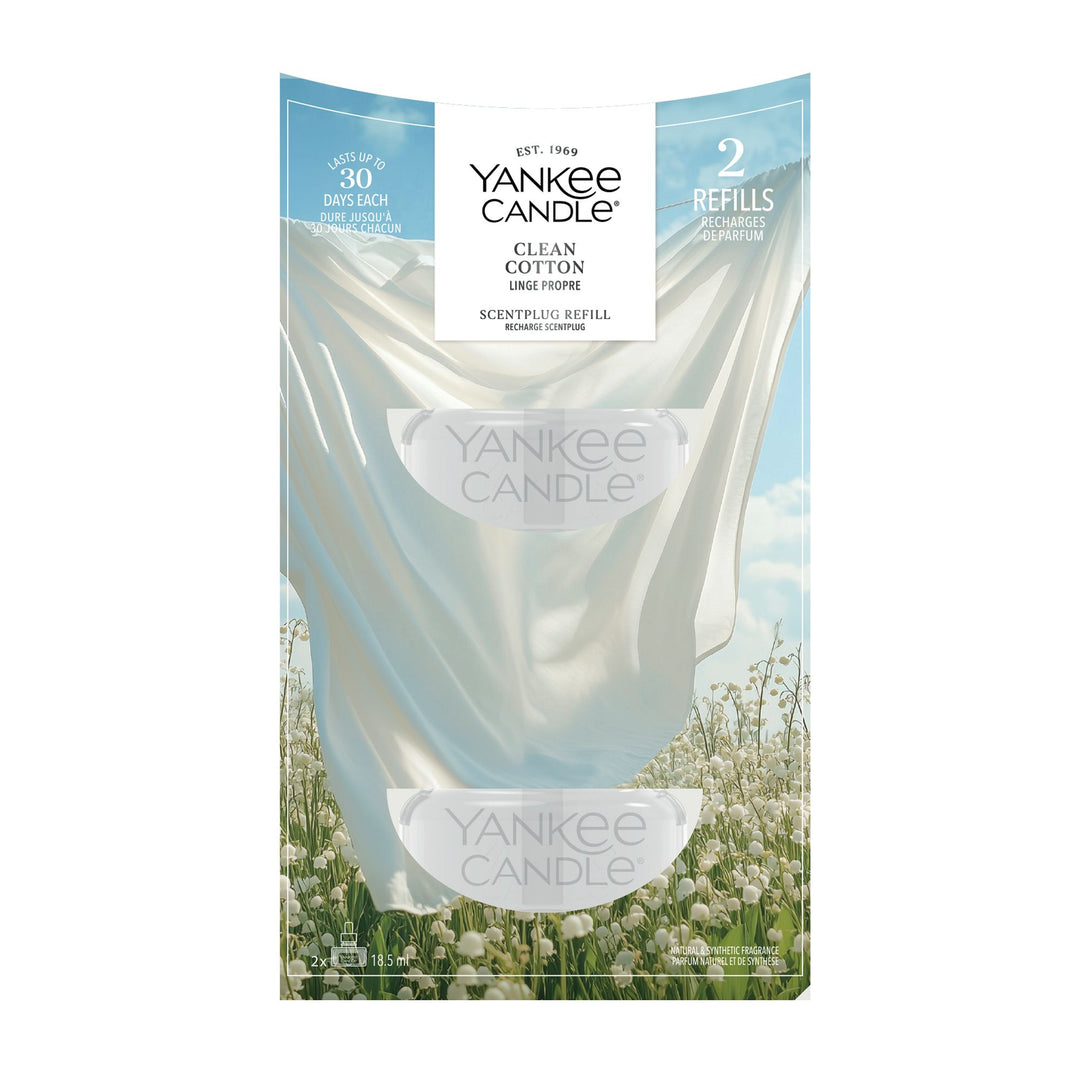 Clean Cotton Scent Plug Refill by Yankee Candle