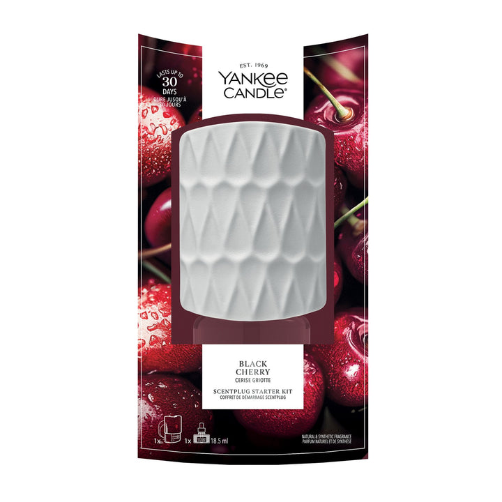Black Cherry Scent Plug Start Kit EU by Yankee Candle