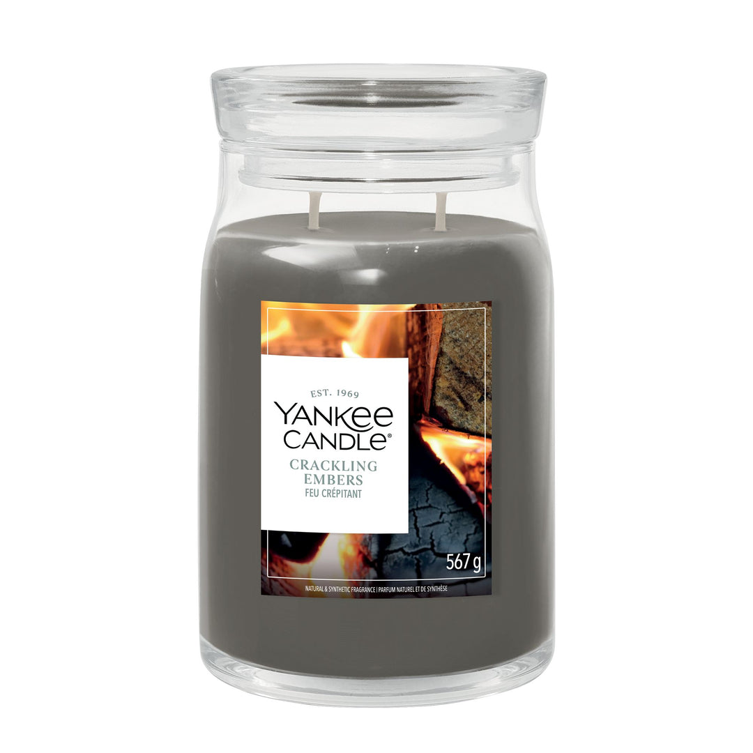 Crackling Embers Signature Large Jar by Yankee Candle