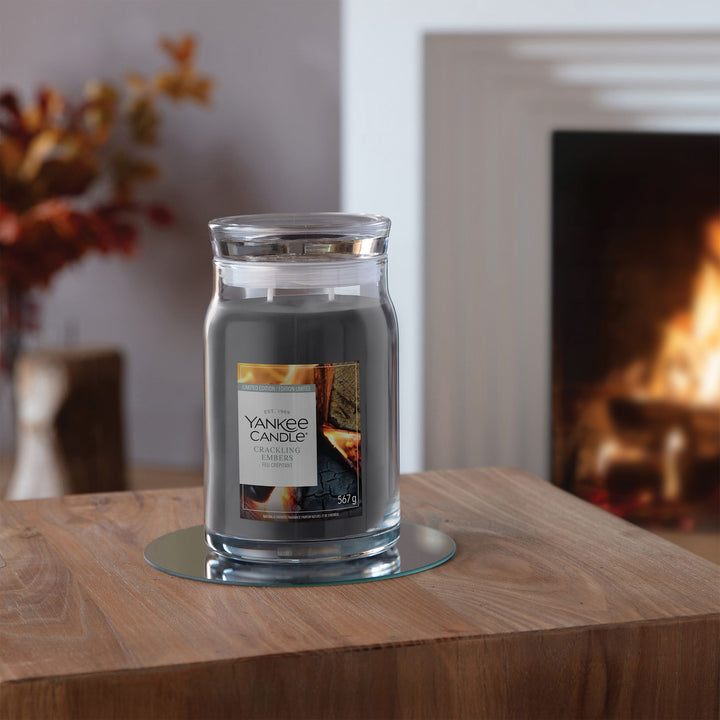 Crackling Embers Signature Large Jar by Yankee Candle