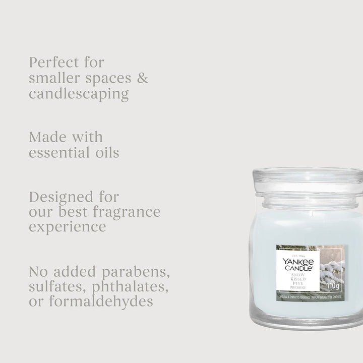 Snow Kissed Pine Signature Small Jar by Yankee Candle