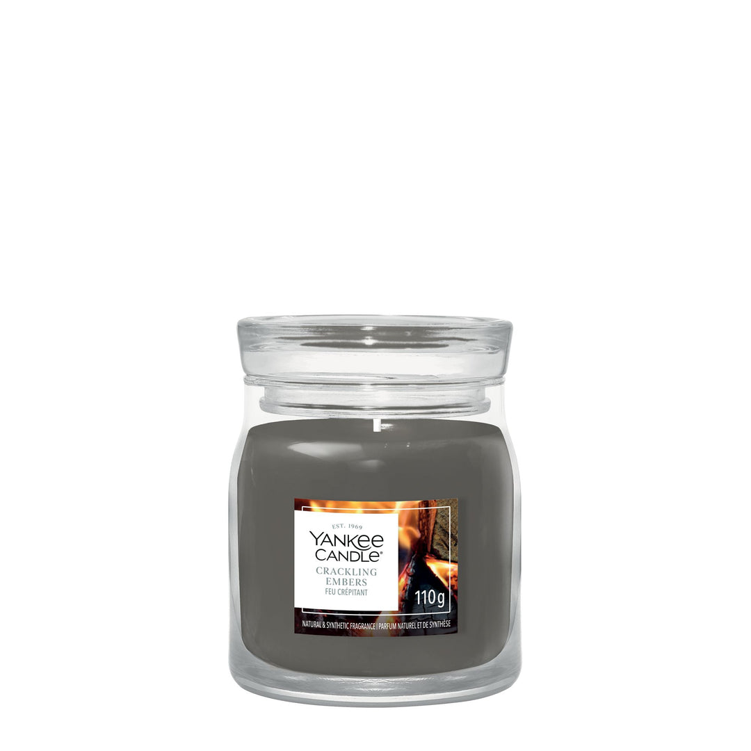 Crackling Embers Signature Small Jar by Yankee Candle