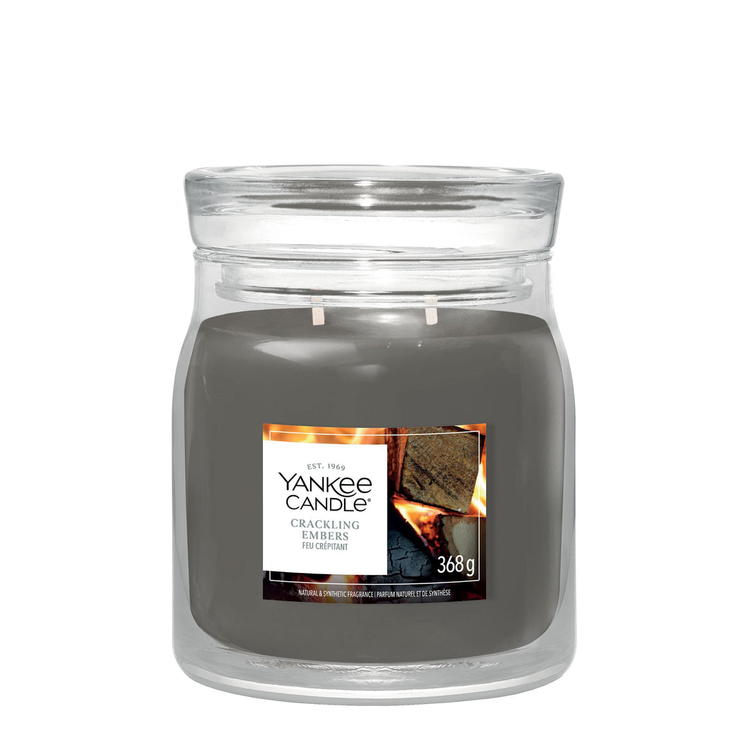 Crackling Embers Signature Medium Jar by Yankee Candle
