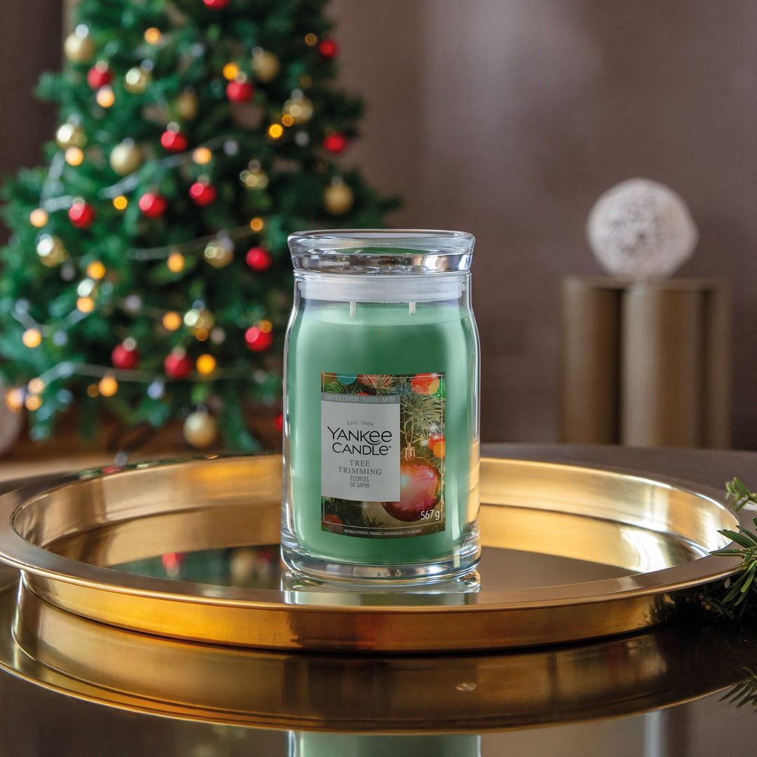 Tree Trimming Signature Large Jar by Yankee Candle