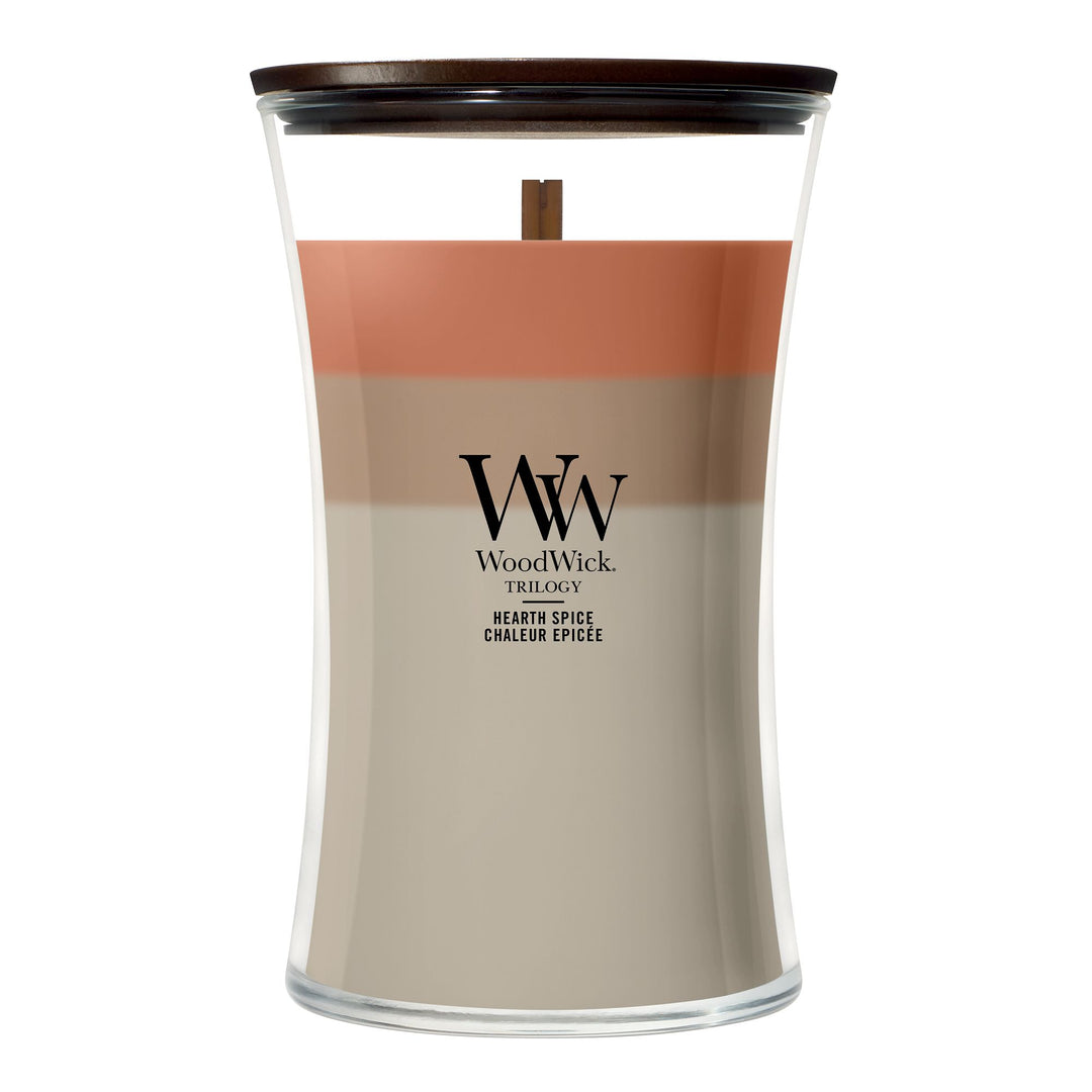 Hearth Spice Trilogy Large Hourglass Candle by WoodWick