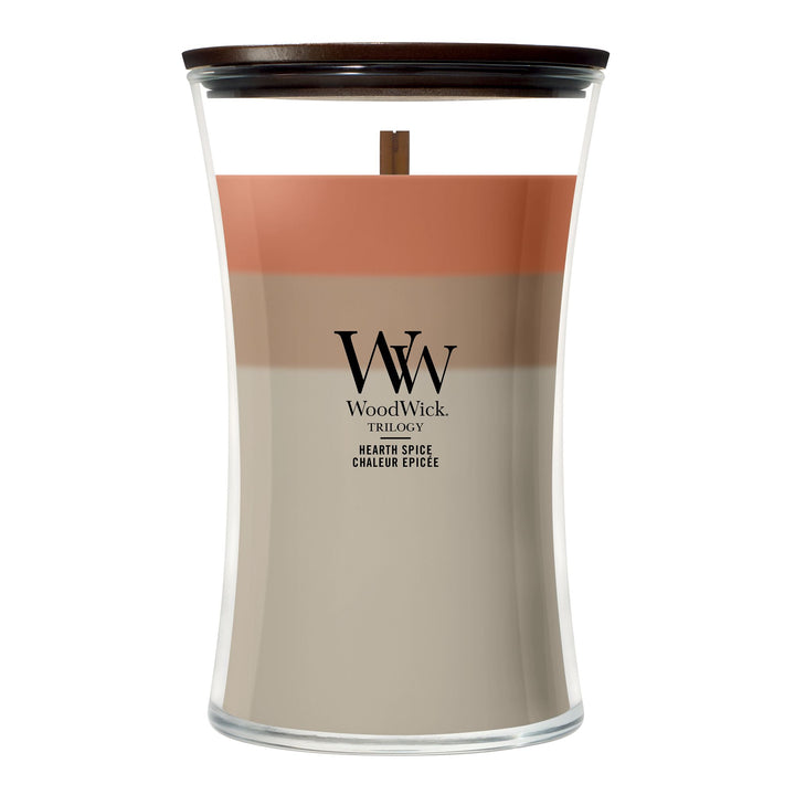 Hearth Spice Trilogy Large Hourglass Candle by WoodWick