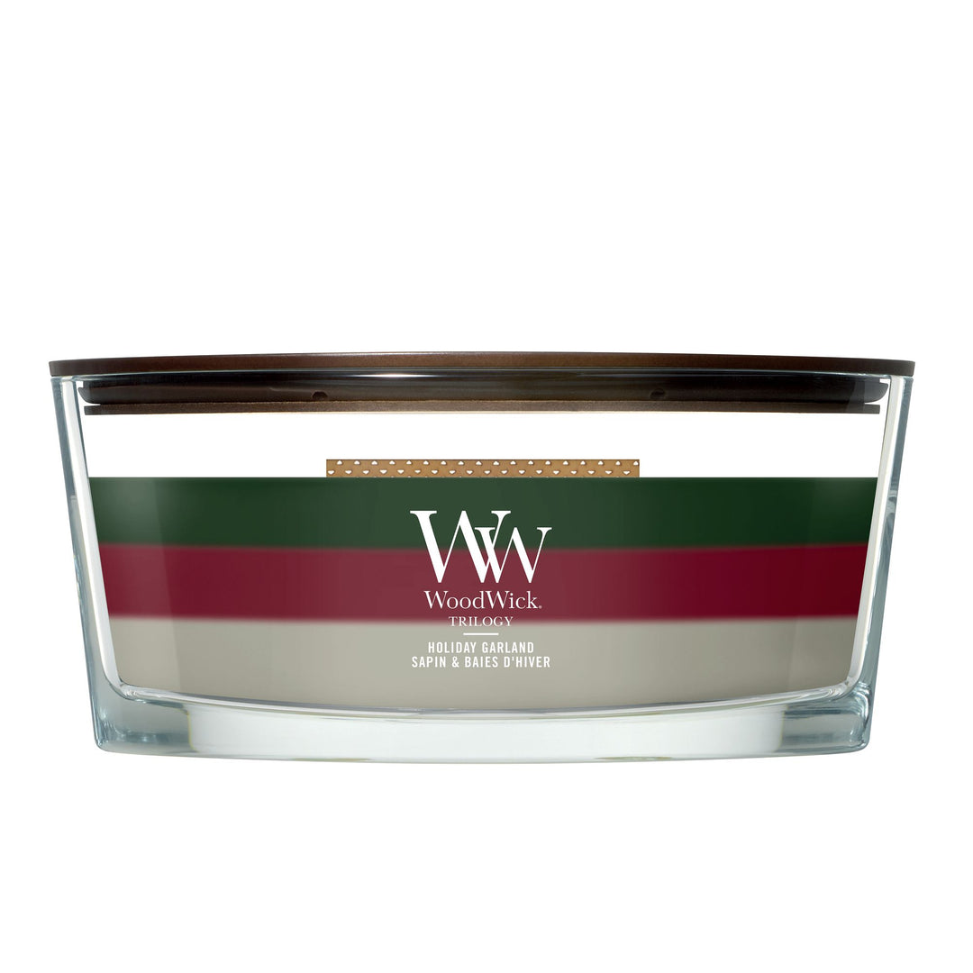 Holiday Garland Trilogy Ellipse Candle by WoodWick