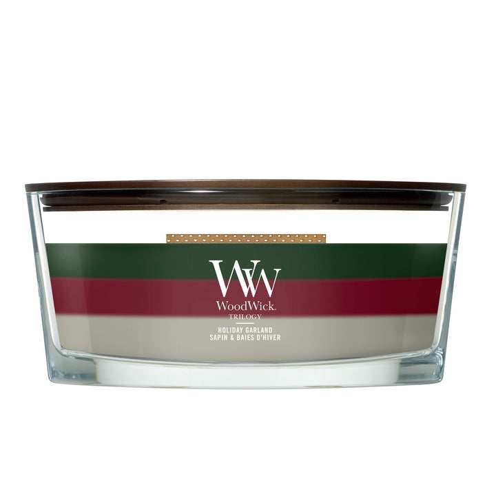 Holiday Garland Trilogy Ellipse Candle by WoodWick
