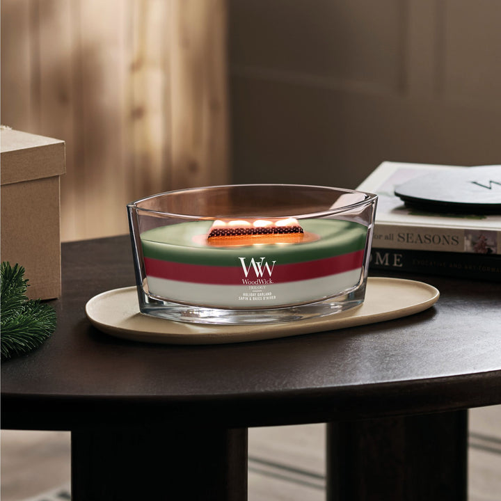 Holiday Garland Trilogy Ellipse Candle by WoodWick