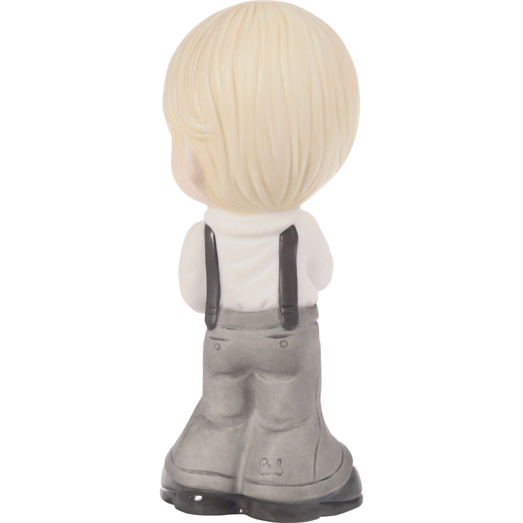 Boy Holding Rose Figurine by Precious Moments