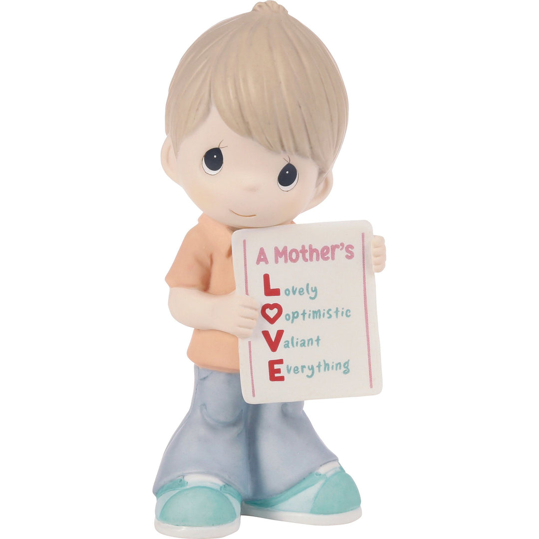 Mother's Day Boy Love Sign Figurine by Precious Moments