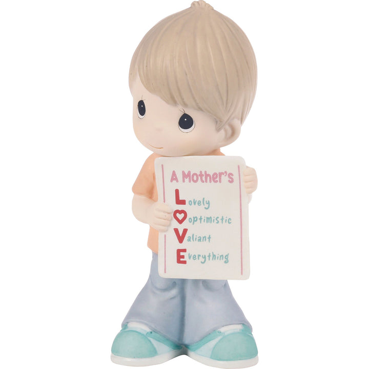 Mother's Day Boy Love Sign Figurine by Precious Moments
