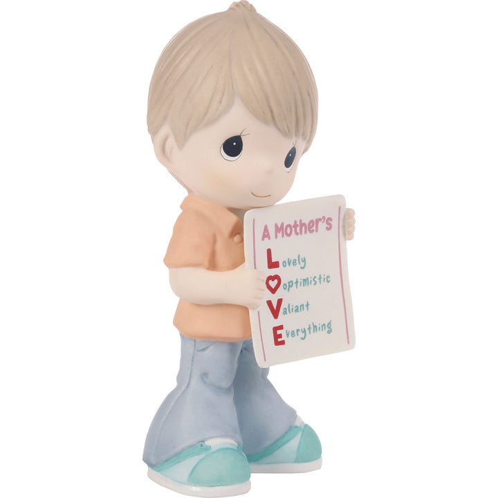 Mother's Day Boy Love Sign Figurine by Precious Moments