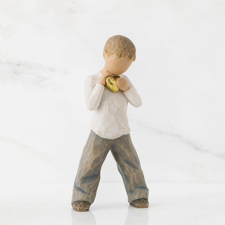 Heart of Gold - Boy Figurine by Willow Tree