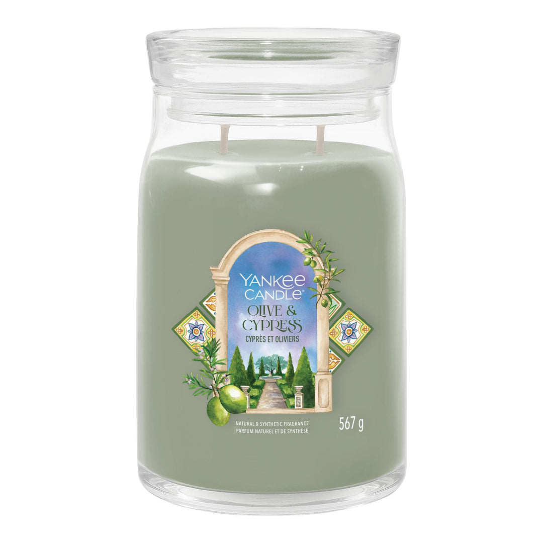 Olive & Cypress Signautre Large Jar by Yankee Candle