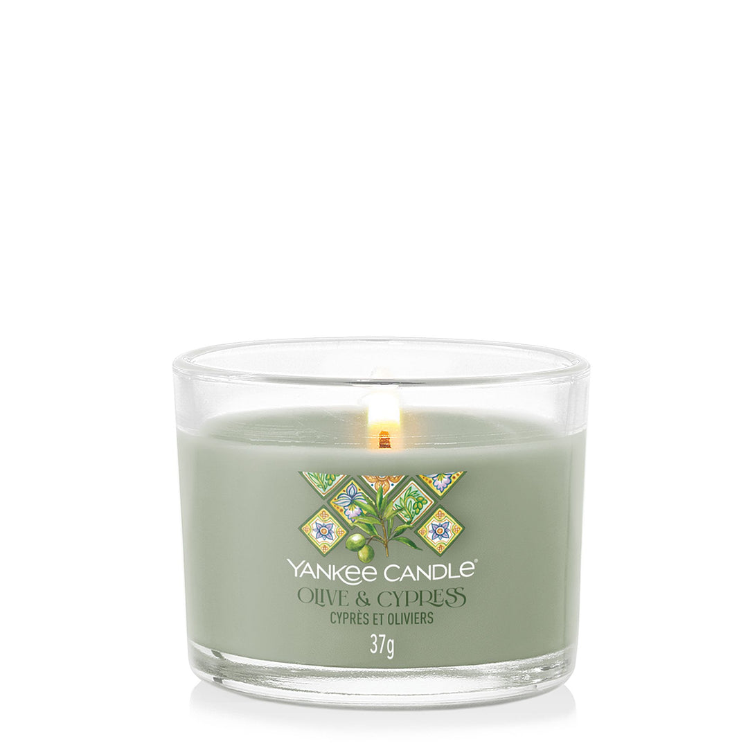 Olive& Cypress Signature Filled Votive by Yankee Candle