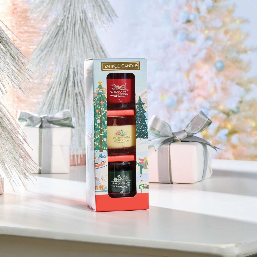 3 Mini Filled Votive Classic Christmas Set by Yankee Candle