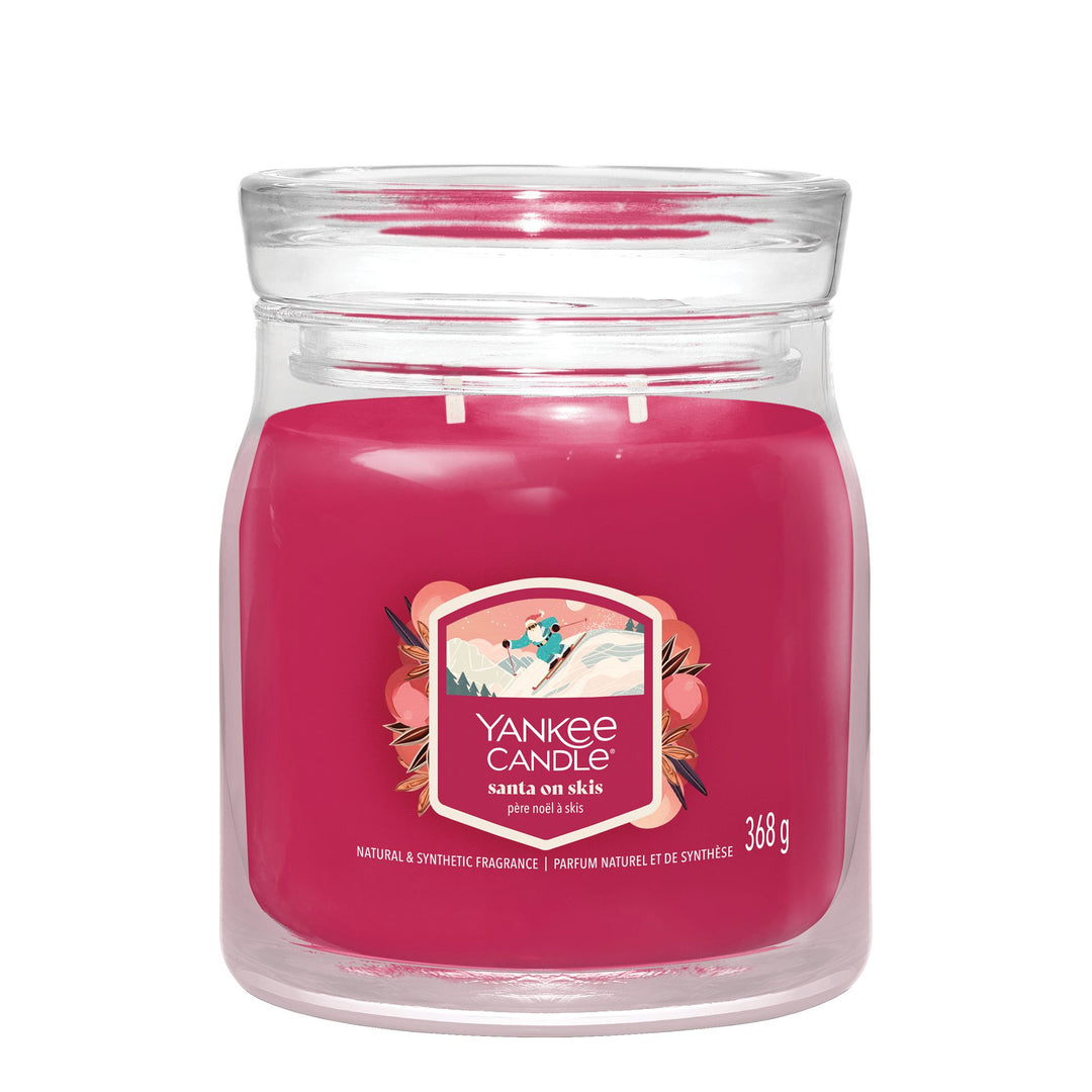 Santa on Skis Signature Medium Jar by Yankee Candle