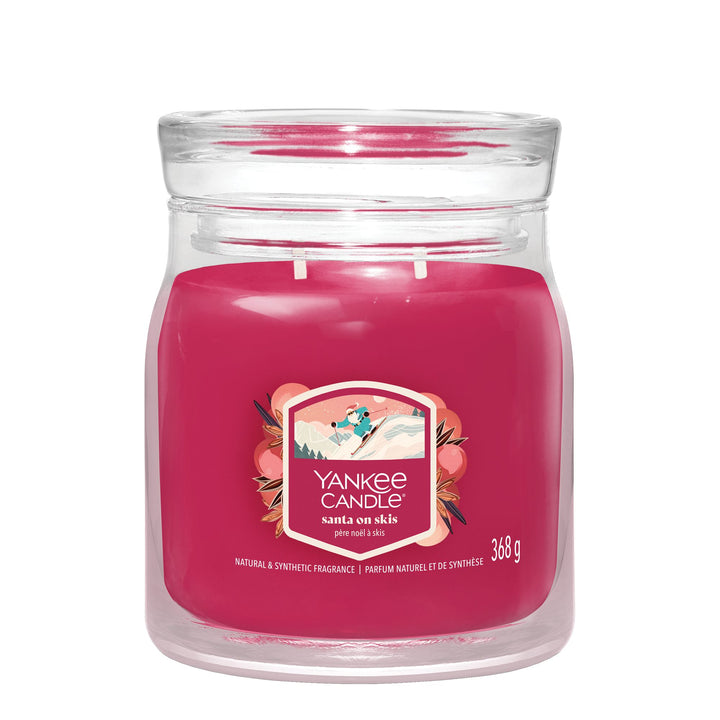 Santa on Skis Signature Medium Jar by Yankee Candle
