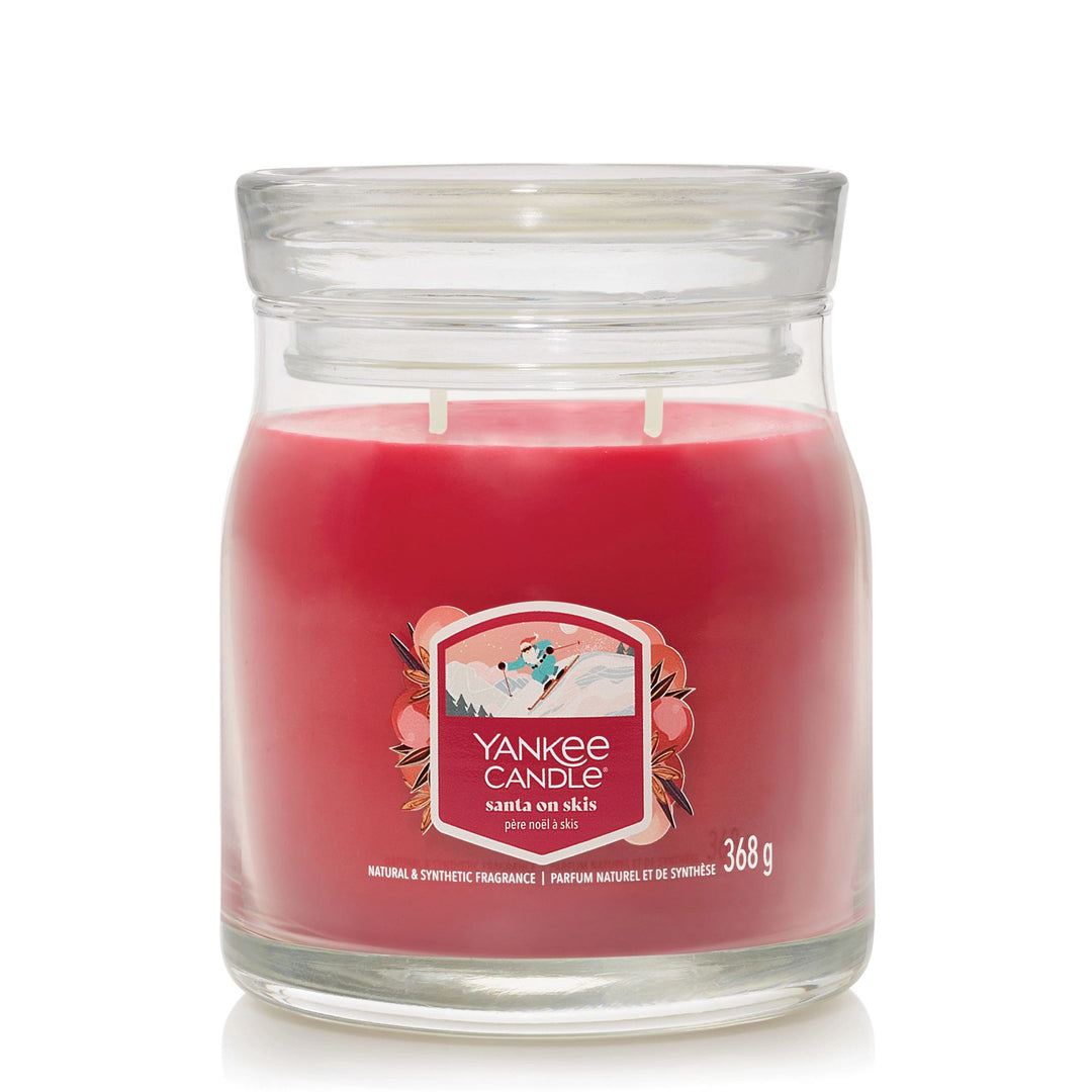 Santa on Skis Signature Medium Jar by Yankee Candle