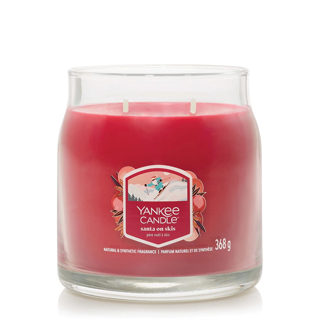 Santa on Skis Signature Medium Jar by Yankee Candle