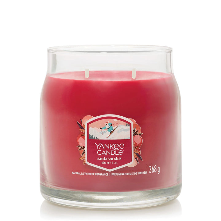 Santa on Skis Signature Medium Jar by Yankee Candle