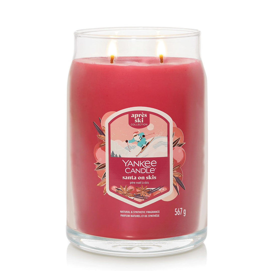 Santa on Skis Signature Large Jar by Yankee Candle