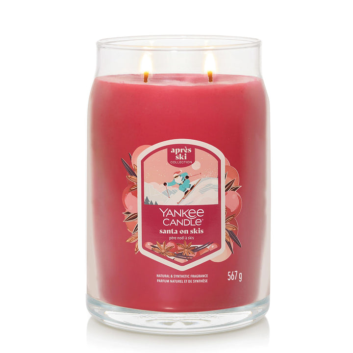 Santa on Skis Signature Large Jar by Yankee Candle