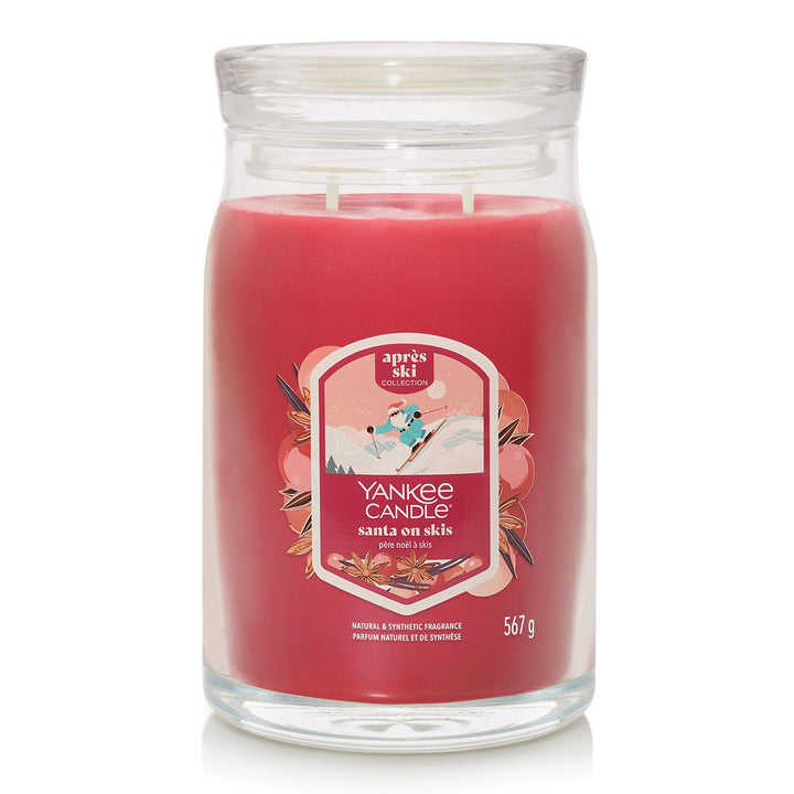 Santa on Skis Signature Large Jar by Yankee Candle