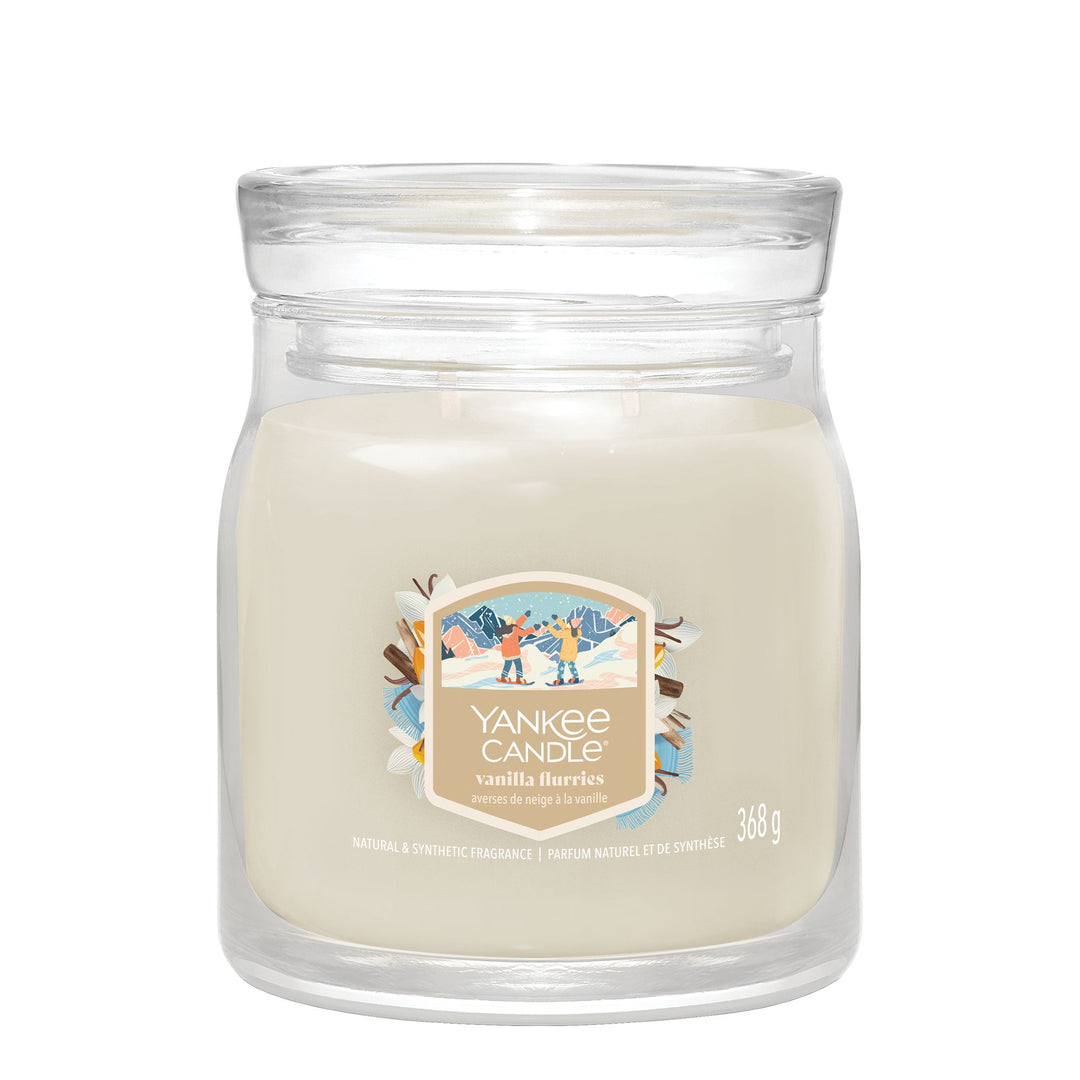Vanilla Flurries Signature Medium Jar by Yankee Candle