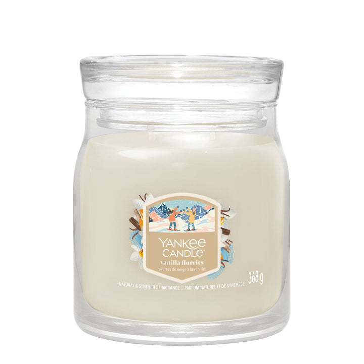 Vanilla Flurries Signature Medium Jar by Yankee Candle