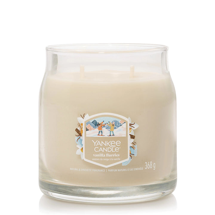 Vanilla Flurries Signature Medium Jar by Yankee Candle