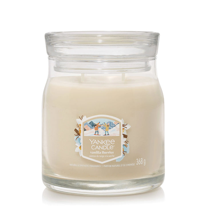 Vanilla Flurries Signature Medium Jar by Yankee Candle