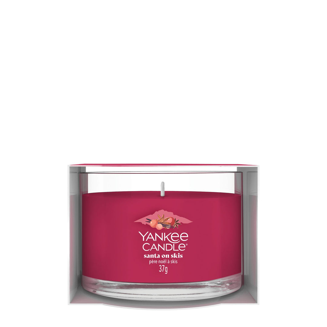 Santa on Skis Signature Filled Votive by Yankee Candle