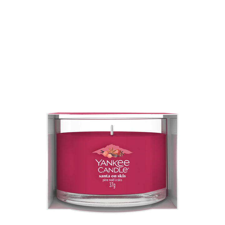 Santa on Skis Signature Filled Votive by Yankee Candle