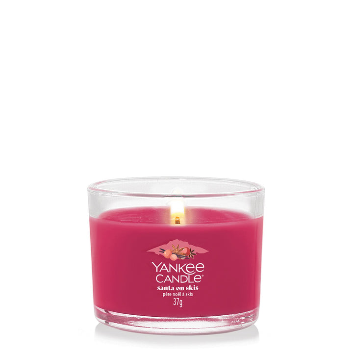 Santa on Skis Signature Filled Votive by Yankee Candle