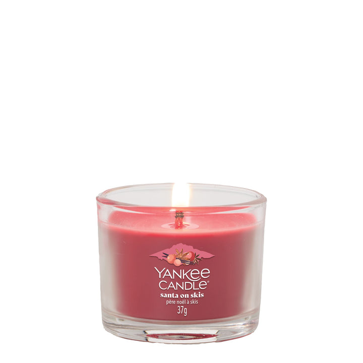 Santa on Skis Signature Filled Votive by Yankee Candle