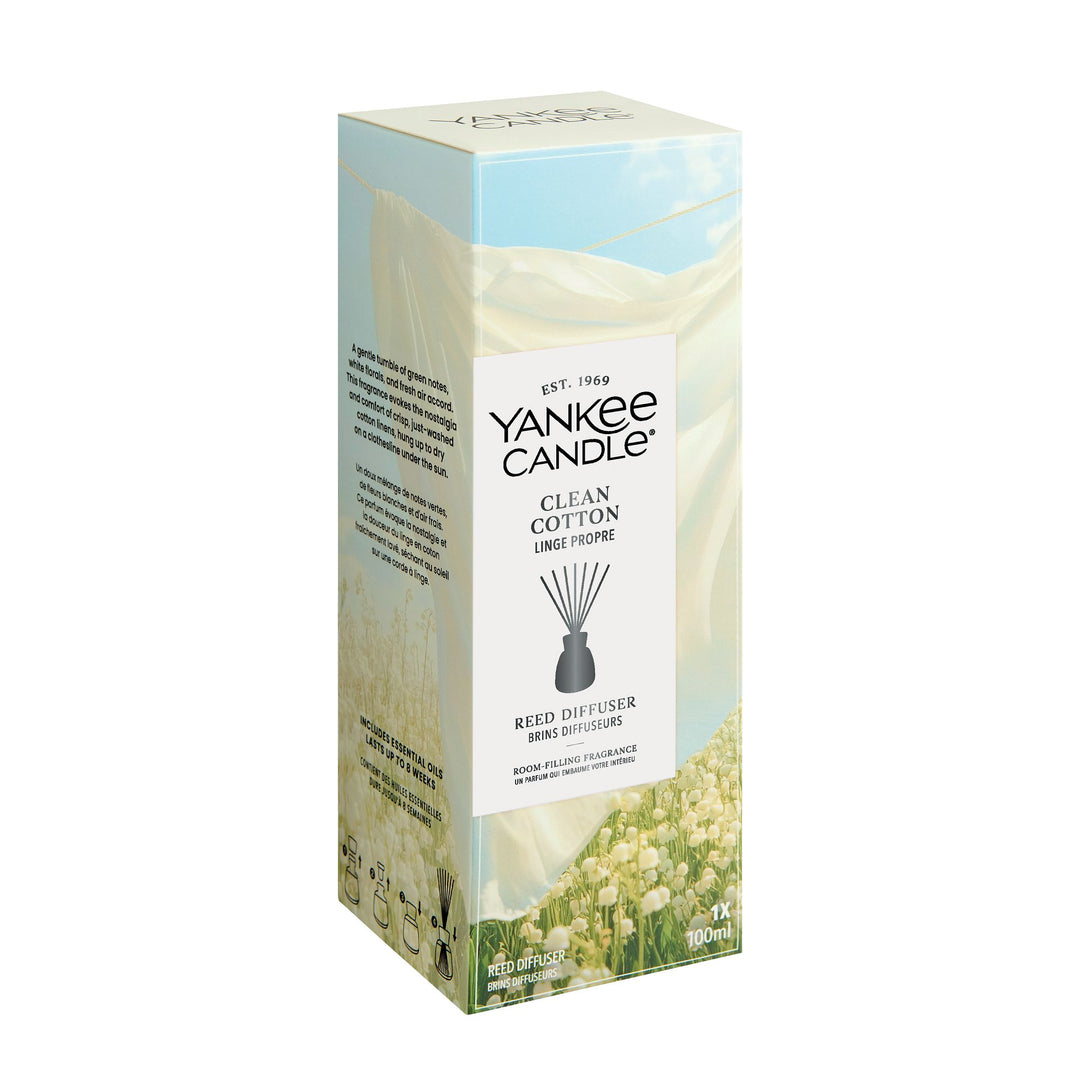 Clean Cotton Reed Diffuser 100ml by Yankee Candle