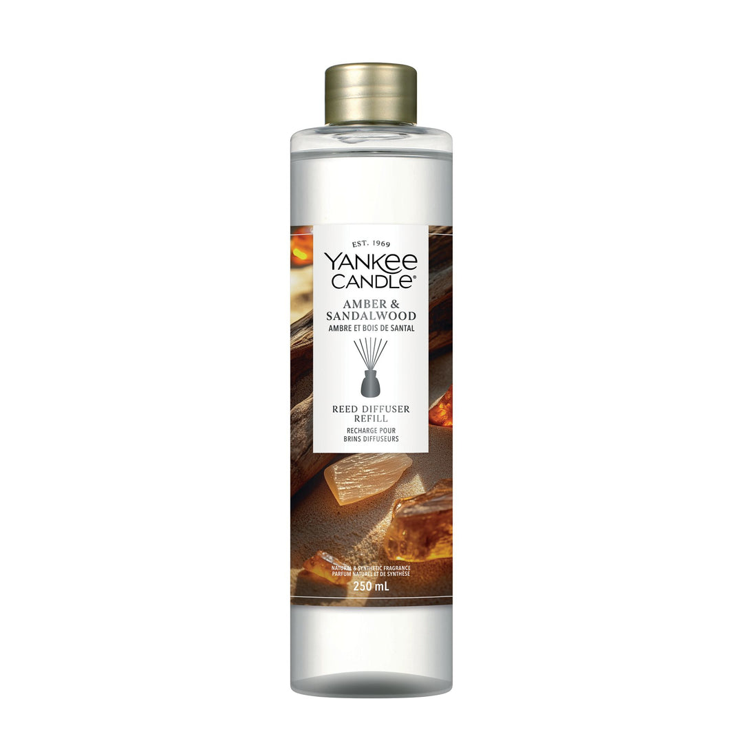 Amber & Sandalwood Reed Diffuser Refill 200ml Yankee Candle