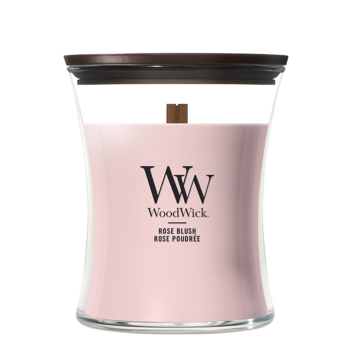 Rose Blush Medium Hourglass by WoodWick