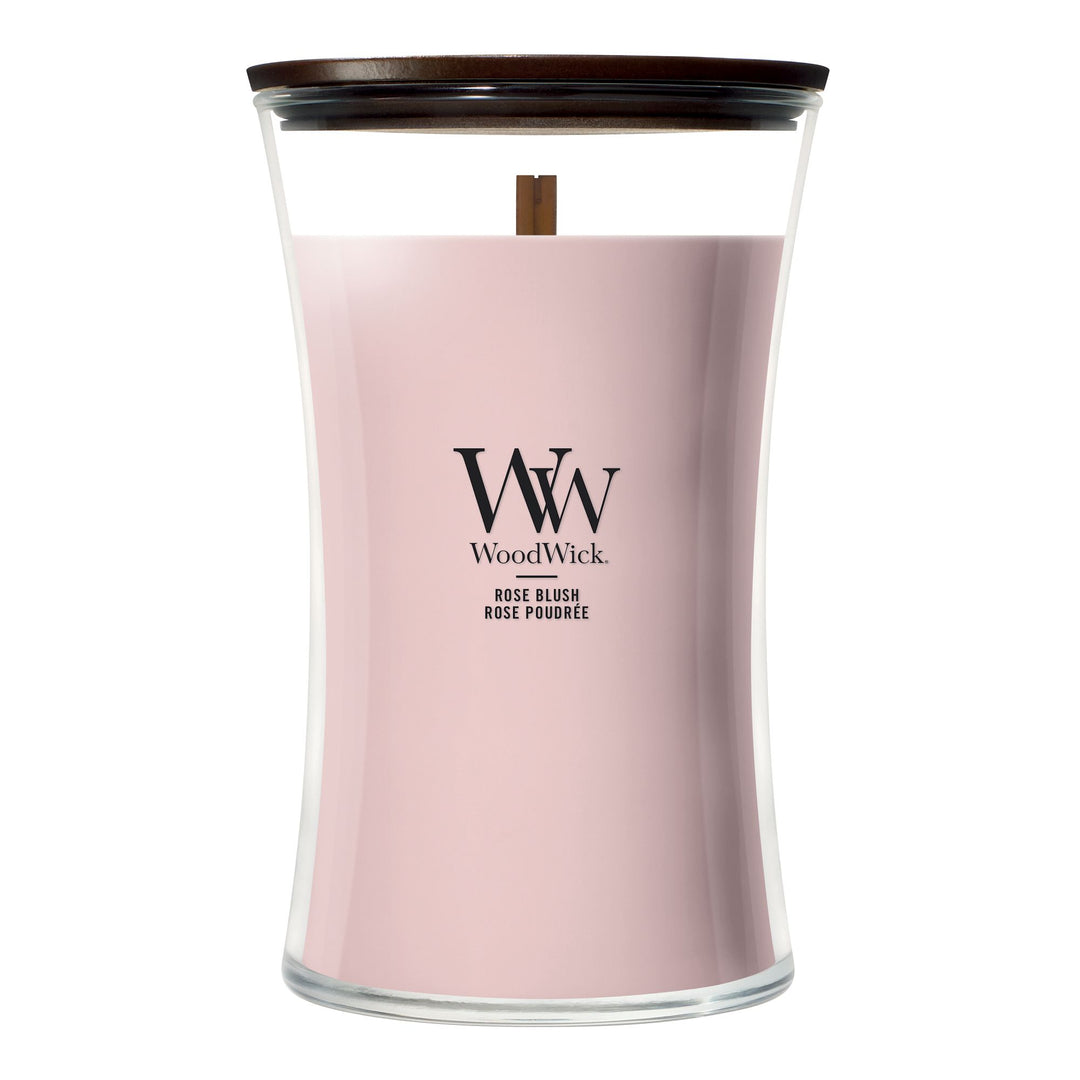 Rose Blush Large Hourglass by WoodWick