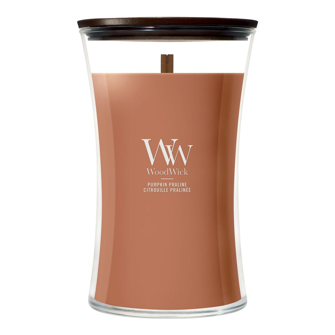 Pumpkin Praline Large Hourglass by WoodWick
