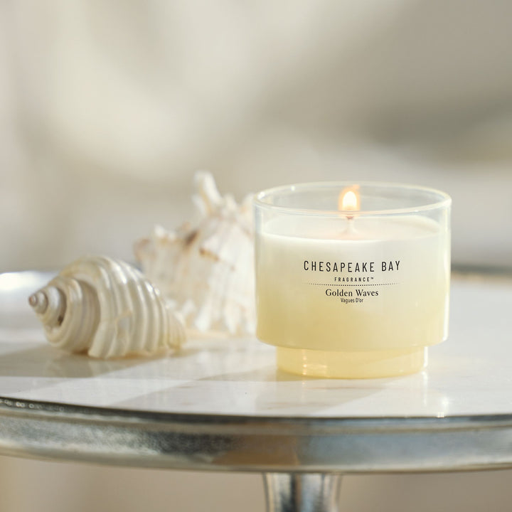 Golden Waves Small Candle by Chesapeake Bay