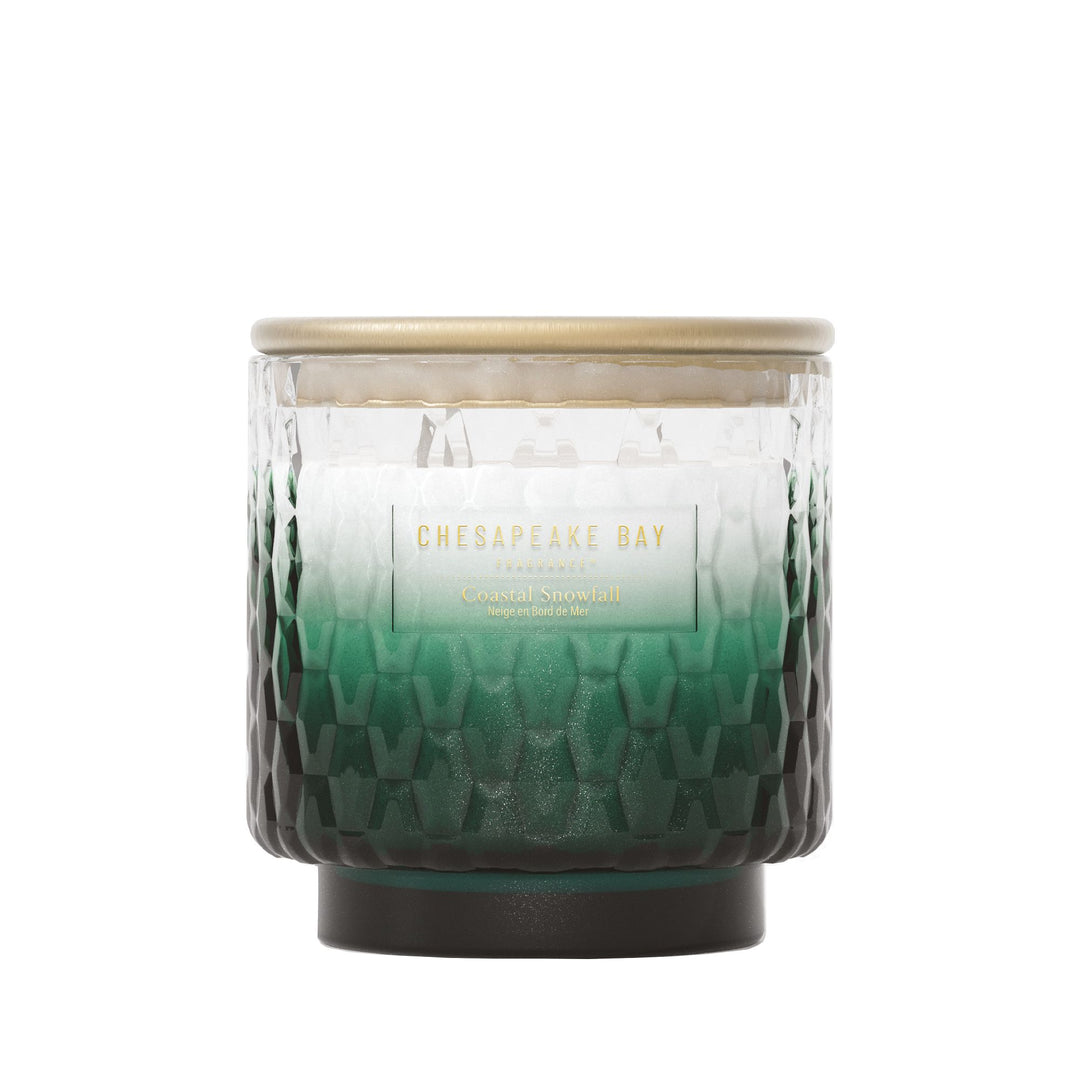 Coastal Snowfall Large Jar By Chesapeake Bay