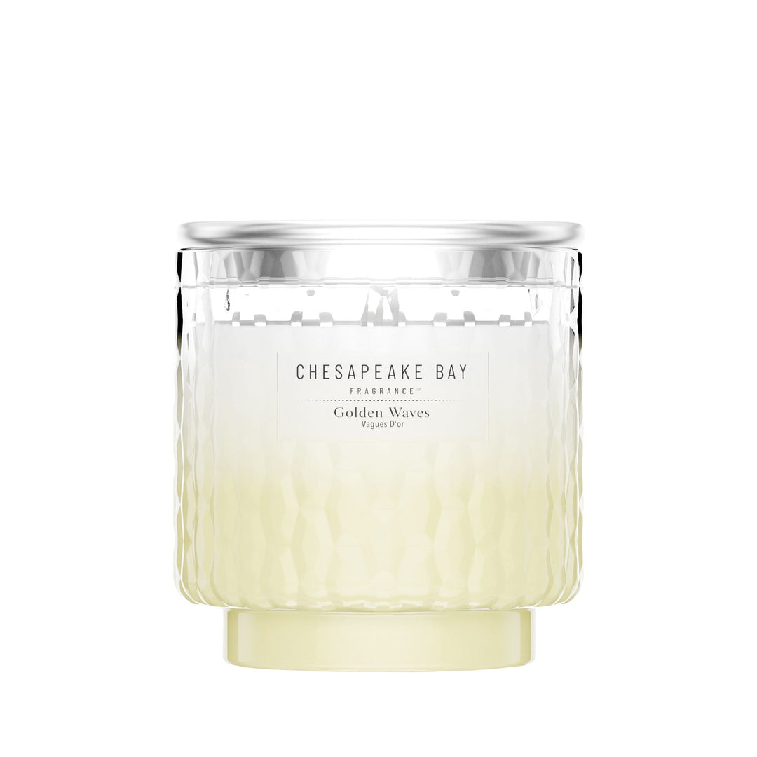 Golden Waves Large Candle by Chesapeake Bay