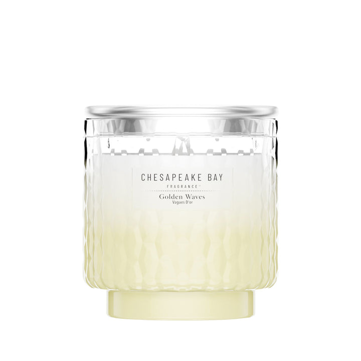 Golden Waves Large Candle by Chesapeake Bay