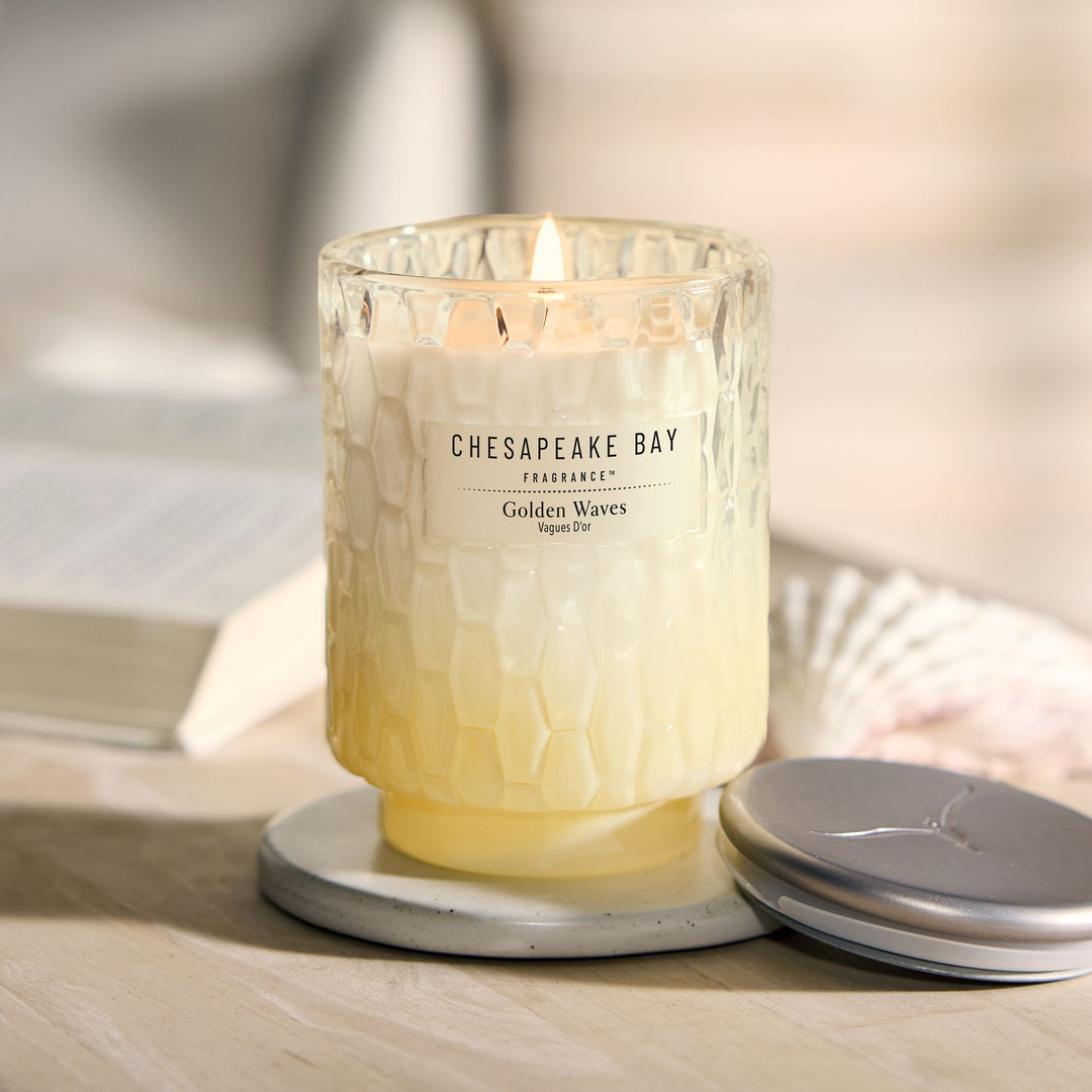 Golden Waves Medium Candle by Chesapeake Bay