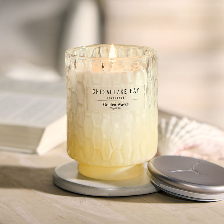 Golden Waves Medium Candle by Chesapeake Bay