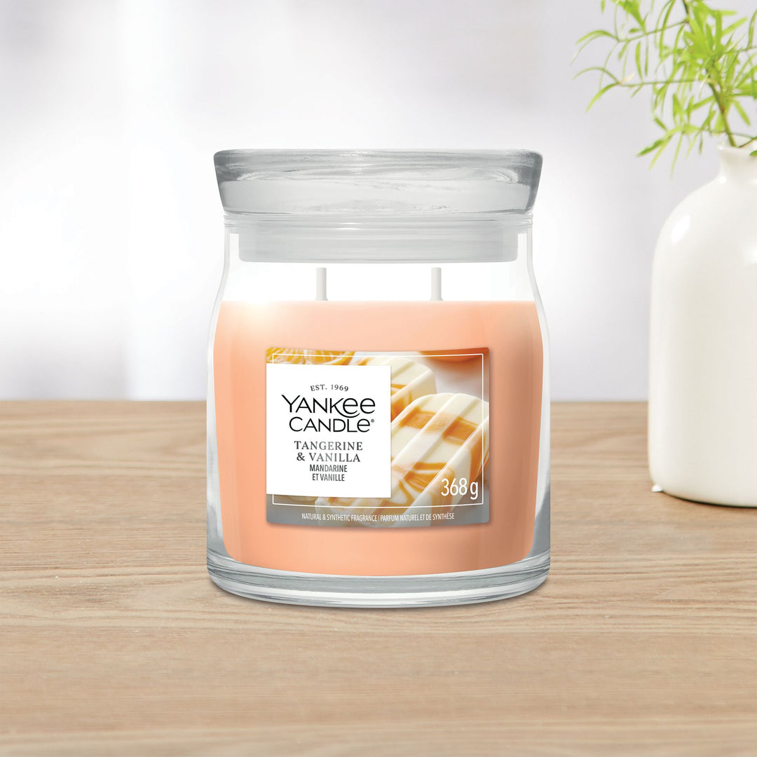 Tangerine &amp; Vanilla Signature Medium Jar by Yankee Candle