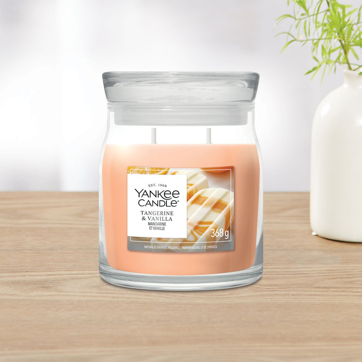 Tangerine &amp; Vanilla Signature Medium Jar by Yankee Candle